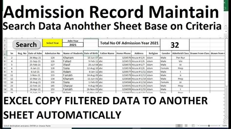 Records and Admissions .